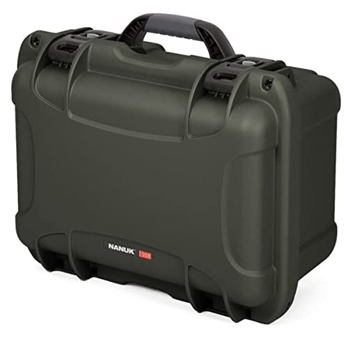 Waterproof Nanuk 918 Hard Case with Custom Foam Insert for 6 Lenses - Olive