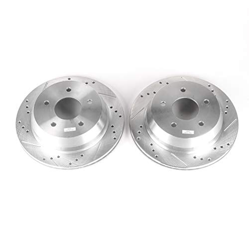 Rear Power Stop AR8639XPR Drilled & Slotted Evolution Rotor Pair