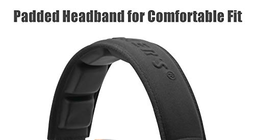 Walker's Passive Dual Colored Muff - Compact Folding Lightweight 26dB NRR Hunting Gun Range Shooting Hearing Protection Muff w/Padded Headband & PVC Earpads, Hi-Vis Green