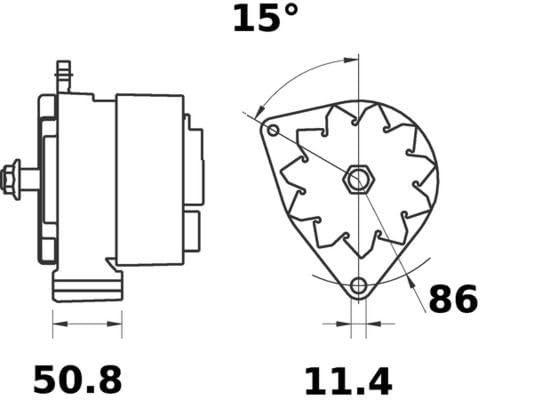 Starter Mahle - MS22