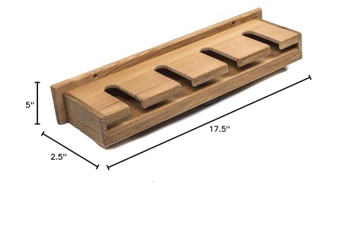 Teak Wine Glass Rack Whitecap 62426 with Shelf
