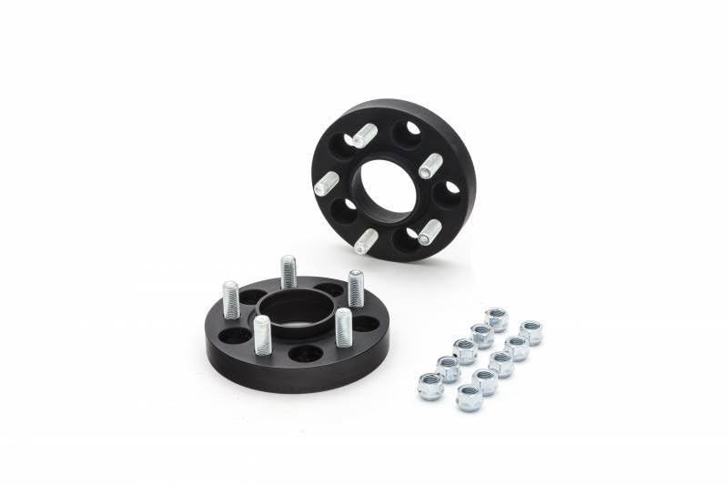 Eibach Wheel Spacer, 20 mm Thick, 5 x 114.3 mm Bolt Pattern, Lug Nuts Included, Aluminum, Black Anodized, Compatible with Tesla Model 3 2017-23 / Tesla Model Y 2020-25, Pair