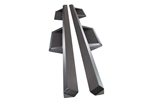 Heavy Duty Black Horse Impact Drop Side Steps Black Compatible with 09-10 Ram 1500|11-18 Ram 1500|19-22 Ram 1500 Classic|2010 Ram 2500/3500|11-23 Ram 2500/3500 (Excl Cab Chassis w/Def Tanks)-IM-DORACC