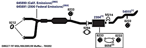 Exhaust Bracket AP Exhaust Products 8056