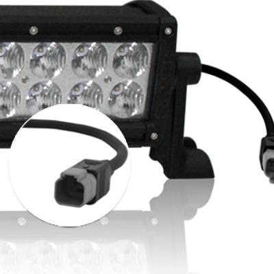 LED Light Bar Black Horse 40in 3W Double Row Clear Compatible with All Cars,Trucks and SUVs-PL3106FS-GS