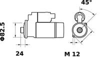 Starter Mahle - MS23