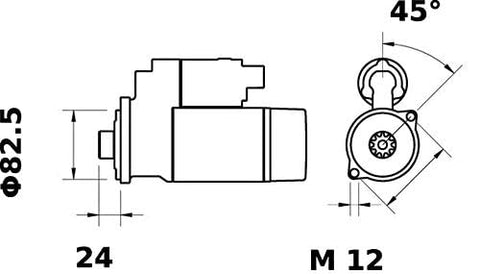 Starter Mahle - MS23