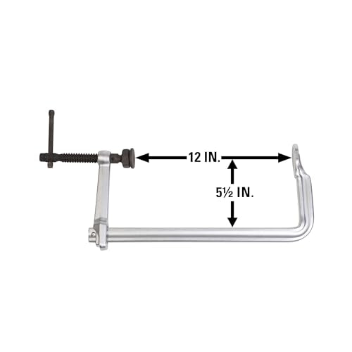 Heavy-Duty Wilton F-Clamp, 12" Opening, 5-1/2" Throat, 2660 Lbs. Clamping Force (GSM30)