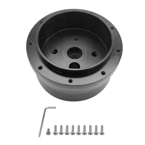 Polished Nine Bolt Billet Aluminum Steering Wheel HUB Adapter for '67-'94 Jeep