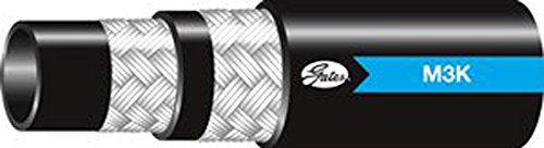 Gates Synthetic Rubber 5M3KXREEL Global Mega3000 Hose, SAE 100R17, 385' Length, 0.3" ID, 3250 Working PSI, 40°F to +212°F Temperature Range