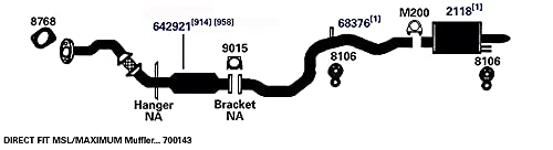 Exhaust Pipe AP Exhaust Products 68376