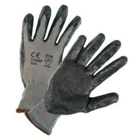 West Chester PosiGrip 813-713SNF-XL Coated Gloves, Dark Gray & Gray - Extra Large, Pack of 12