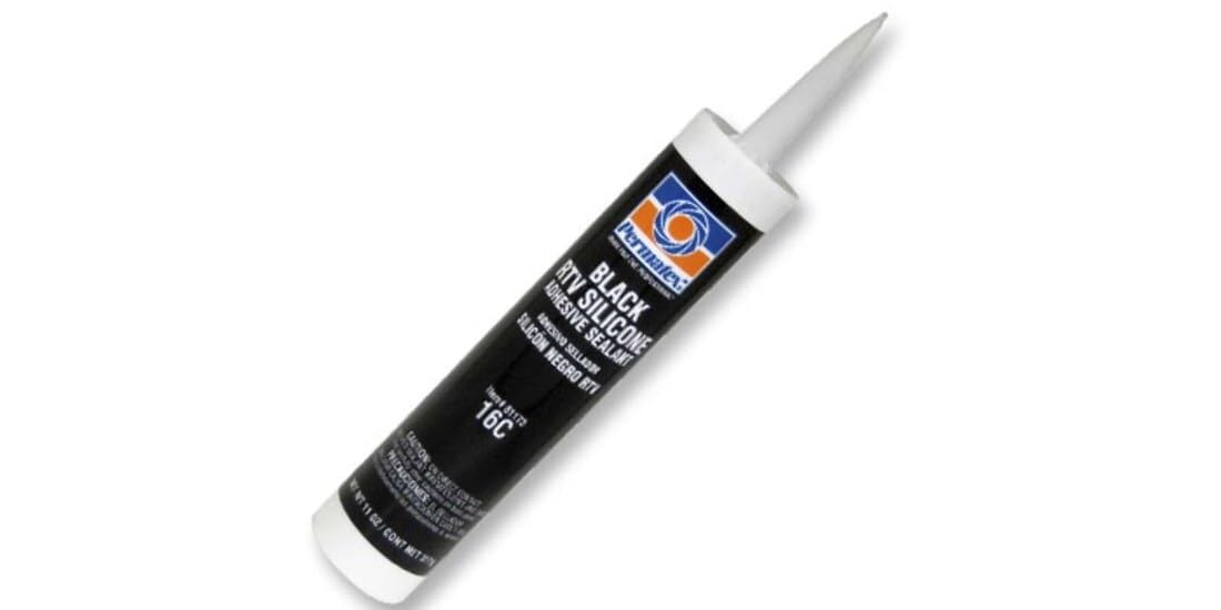 Black Silicone Adhesive Sealant Permatex 81173 - 12.9 oz.