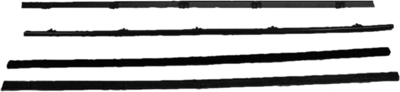 B3024-67 Brothers Trucks Door Glass Windowfelt-4 Pieces -w/o Chrome - Left/Right