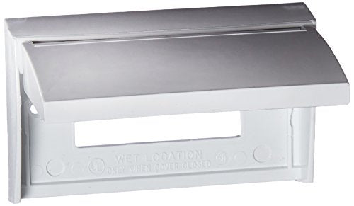 GFCI Outlet Cover RV Designer E465, Weatherproof, White, AC Electrical