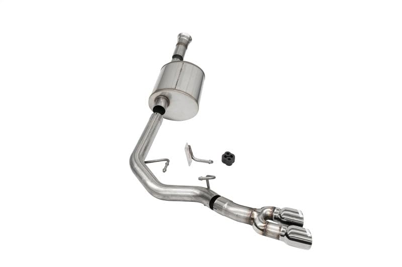 Corsa - 5.0L V8 Sport Cat-Back Front of Tire Exit-Polished 2021-2022 Ford F-150 SuperCab/6.5in Bed (21156)