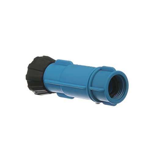 ANKA Series Watts 3/4" Small Inline Adjustable High-Pressure Full-Flow Hose Nozzle, Rubber O-Ring, Easy Grip, High Grade Glass Fiber Reinforced Nylon, Industrial, Agricultural, Home, Garden, Boat