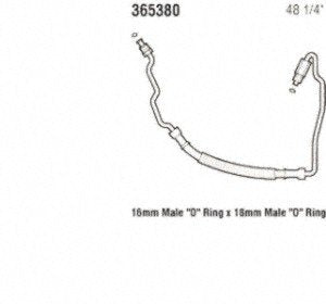 Power Steering Gates 365380 Hose Assembly Pressure Line
