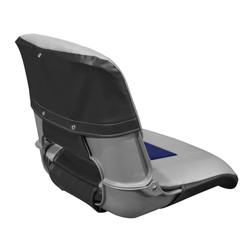 3309-1880 Wise Pro Angler Tour Series Fold Down Boat Seat - Marble/Blueberry/Charcoal