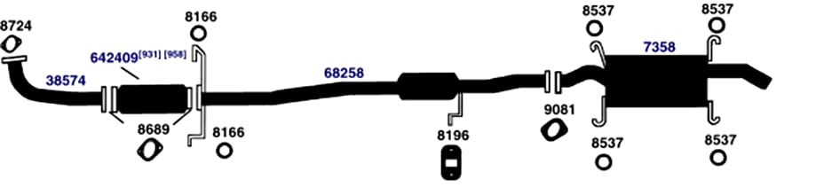 Exhaust Hanger AP Exhaust 8537