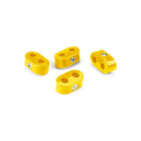 Double Place T-CLAMP, 7/16"-7/16", 4 Pieces, Yellow