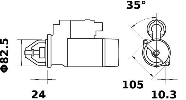MS298 Mahle Starter