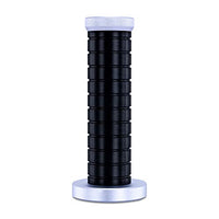 Mishimoto Grip Shift Knob, Black/Silver MMSK-BMXSLBK