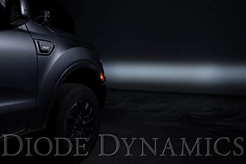 Diode Dynamics Fog Light Kit SS3 LED compatible with Ford Ranger 2019-2023, White SAE Fog Max with Backlight