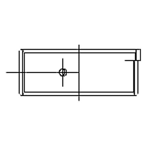 Connecting Rod Bearing ACL 4B1956HX-STD (4B1956Hx-Std s; Tri-Metal Hardened Steel Backs; Identical Halves), 1 Pack