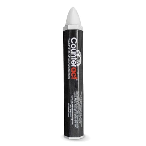 Mark-All Counteract Tire Crayon - White - 20 Pack - Long Lasting - Weather Resistant - Fade Resistant