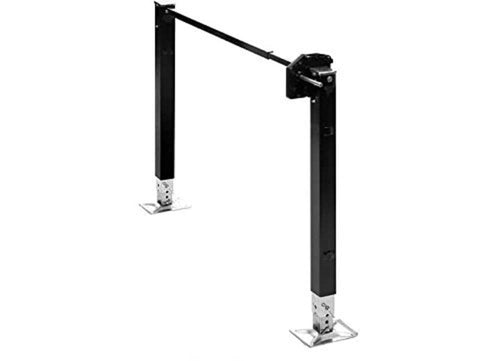Stromberg Carlson Manual Landing Gear LG-183708 for 5th Wheel RVs, Trailer Jack Stand, RV Stabilizer, Camper Leveling Jacks, Crank Handle, Utility Trailer Use – No Motor, 29.5” Legs – Black