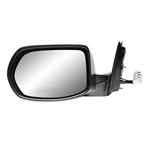 Driver Side Fit System Mirror for HONDA CR-V LX, (US Built, textured black w/PTM cover, foldaway), w/o turn signal, w/o BSDS, w/o camera, Power (63070H)