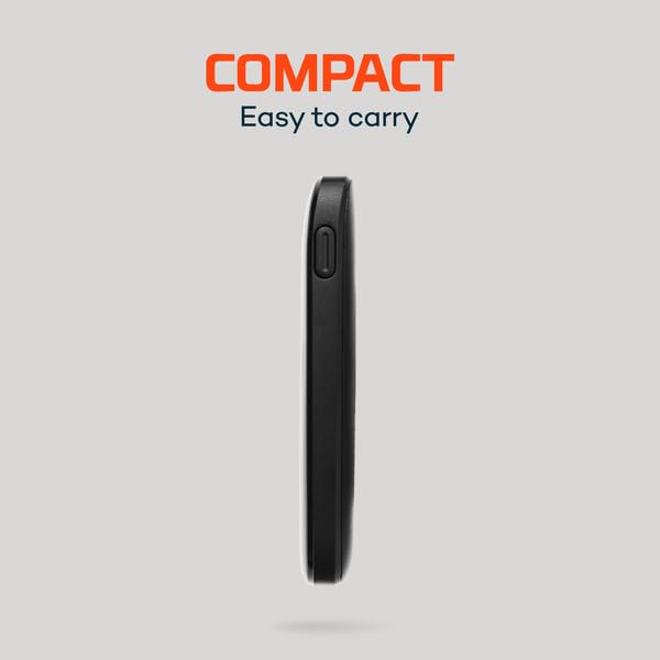 5K NEBO 5000mAh Power Bank | 18.5Wh Capacity, 2-Way Output Charging, Durable USB & USB-C Ports, Compatible with iPhone & Android, TSA Approved Travel Essential