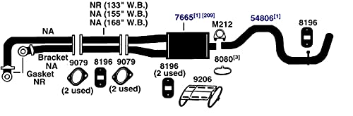 Exhaust Bracket AP Exhaust Products 8080
