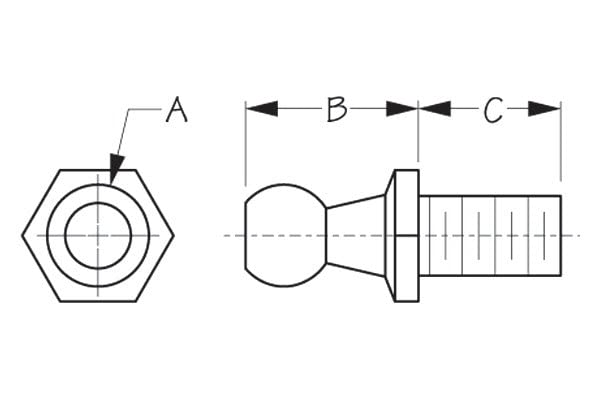 Pk. Ball Studs Sea-Dog Line 32158610