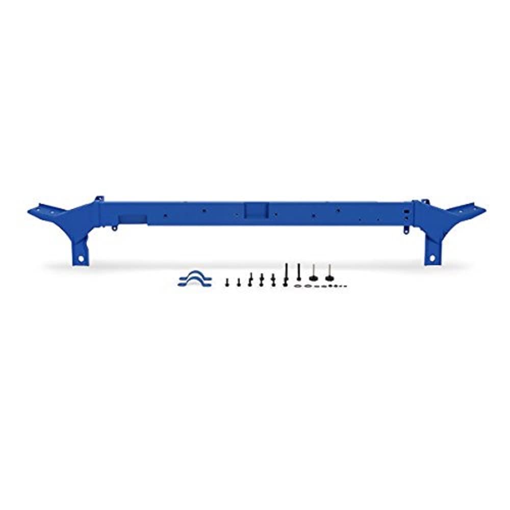 Wrinkle Blue Mishimoto MMUS-F2D-08BL Powerstroke Upper Support Bar (Ford 6.4L)