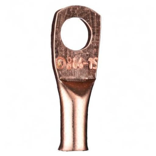 Copper Ring Terminal Install Bay Connector 8 Gauge 1/4 Inch 25 Pack - CUR814