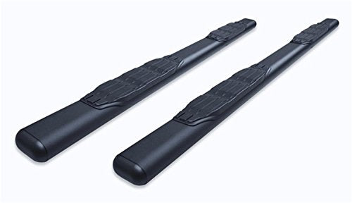 5" Oval Go Rhino 1000 Series Sidesteps & Brackets | Galvanized Steel, Textured Black | 105412687T | Fits 2004-2014 Ford F-150 Super Crew Pickup