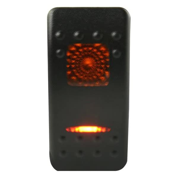 Rocker Switch Bulldog Winch 20259- On/Off 5 Pin Amber
