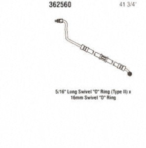 Power Steering Gates 362560 Hose Assembly Pressure Line