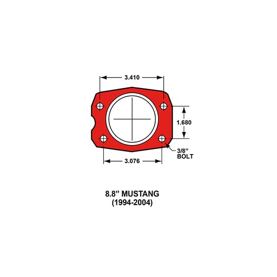 Red CPB Rear Kit, 12.88"