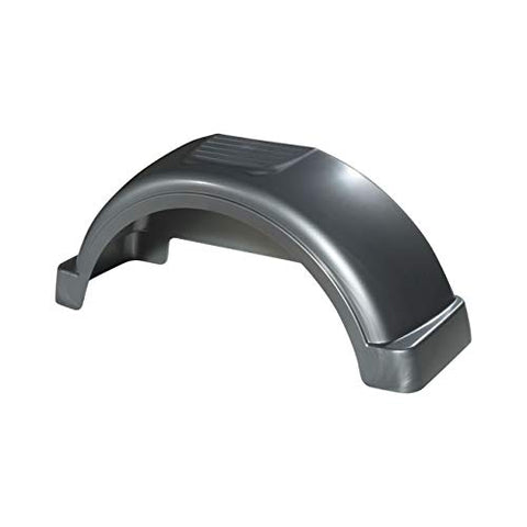 Fulton Plastic Trailer Fenders, 14-Inch Tire Size, Silver #008564