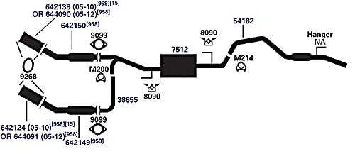 Exhaust Muffler AP Exhaust Products 7512