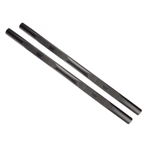 4-Inch Rugged Ridge Oval Side Step, Fine Textured Black; 2020-Current Jeep Gladiator JT