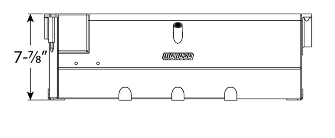 Moroso Aluminum Marine/Drag Race Oil Pan 21420, Fits Big Block Chevy Mark IV, 7.75" Depth