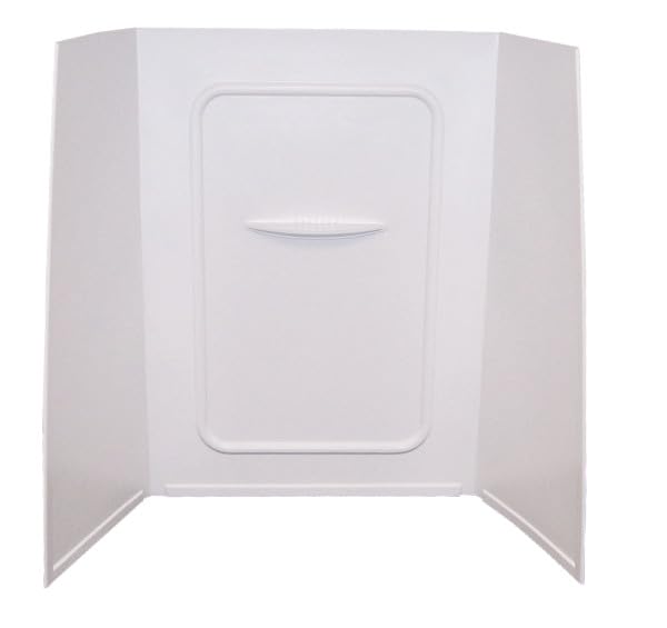 24" x 36" x 62" Lippert Replacement White Bathtub Wall Surround with Scratch-Resistant ABS Acrylic for RVs, Manufactured Homes, Travel Trailers, 5th Wheels, Motorhomes - WPF243662SPK
