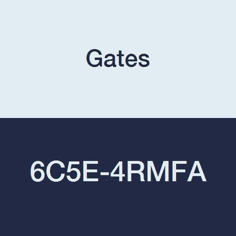 C5E Hose Gates 6C5E-4RMFA Field Attachable for SAE Male Flareless Assembly, Steel, 5/16" ID, 2.12"