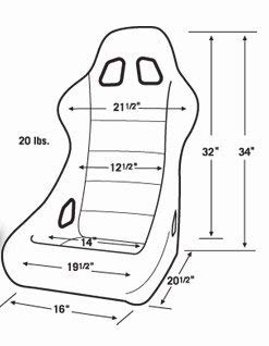 Blue Velour ProCar by Scat 80-1790-65 Racing Pro Sport Fixed Back Common Seat