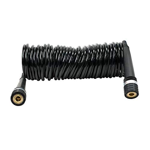 30' VIAIR 00034 Coil Hose, PU, Inside Braided, Quick Connect Coupler On Both Ends