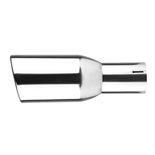 2.5" Inlet Spec-D Tuning 3.875" Outlet Slant Stainless Steel Dual Exhaust Muffler Tip